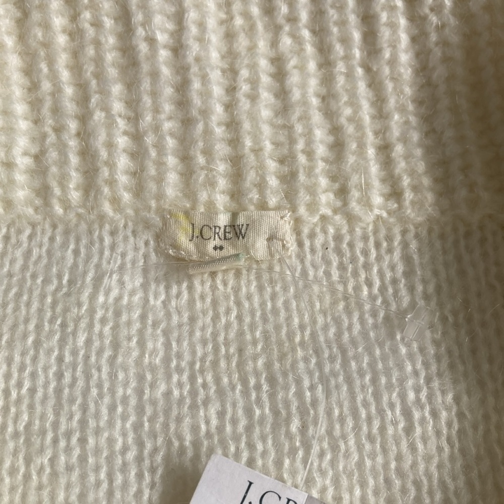 J. Crew Cream V-Neck Knit Sweater - Picture 2 of 2